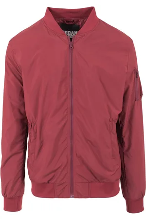 Urban classics Bunda Light Bomber Jacket vínová