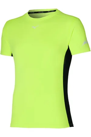 Mizuno Pánské tričko Sun Protect Tee Neolime S