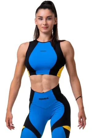 Nebbia Dámský top Hero Sporty Hero crop top marron XS