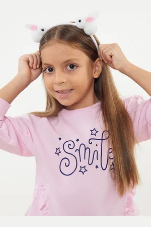 Trendyol Girl 3-Piece Rabbit Detailed White Crown Buckle and Fastening Buckle