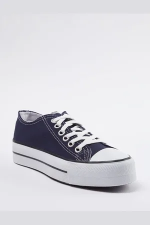 Trendyol Navy Blue Lace-Up High Sole Women
