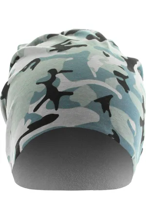 MSTRDS Potištěná Jersey Beanie camo/uhlová