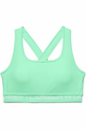 Under Armour Dámská podprsenka Crossback Mid Bra-GRN S
