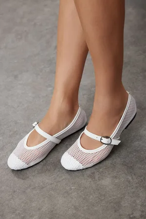 Trendyol White Mesh Women