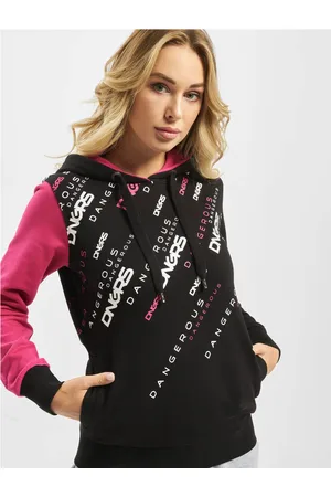 Dangerous DNGRS Down to Earth Hoody černo/růžová