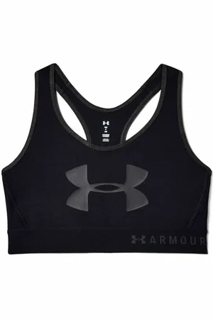 Under Armour Dámská podprsenka Mid Keyhole Graphic-BLK S