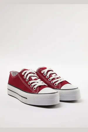 Trendyol Claret Red Laced High Sole Women