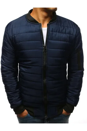 D-Street Pánská bunda prošívaná bomber jacket tmavě modrá