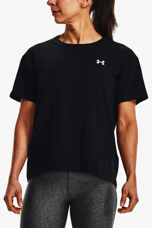 Under Armour Dámské tričko Esential Cttn Stretch Tee-BLK L