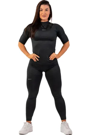 Nebbia Dámské tričko Python SnakeSkin Mid Sleeve T-shirt 416 black XS