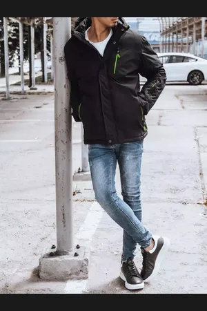 D-Street Černá pánská zimní bunda
