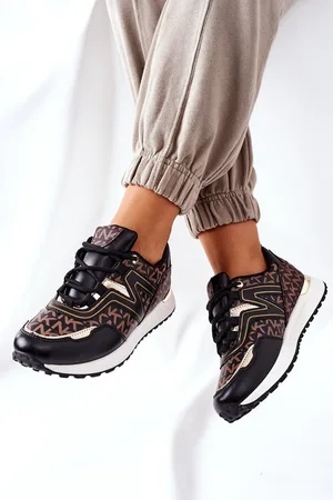 HERS Dámská Sportovní Obuv Sneakersy Černé-Hnědé Always