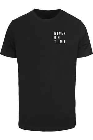Mister Tee Černé tričko Never On Time