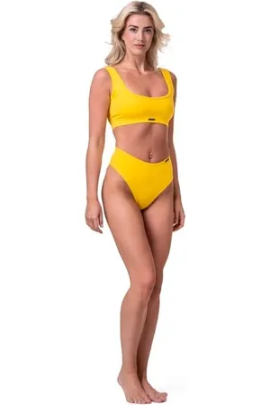 Nebbia Dámské plavky Miami sporty bikini - top 554 yellow S