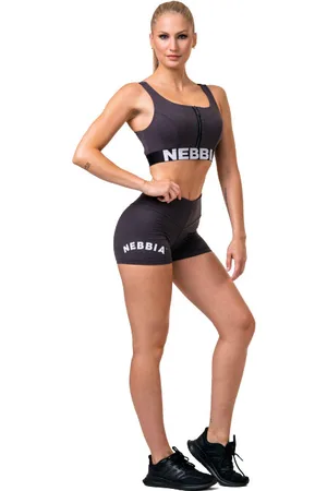 Nebbia Dámské šortky Hero Classic short high waist marron XS