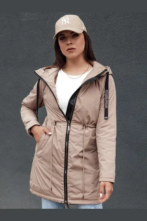 D-Street Kurtka damska parka URBANJOY beżowa