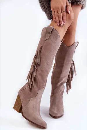 Lewski Shoes Dámské semišové kovbojské boty Lewski