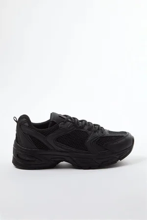 Trendyol Black Lace-Up Mesh Women