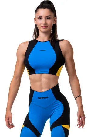 Nebbia Dámské tričko Fit & Sporty crop top old rose XS