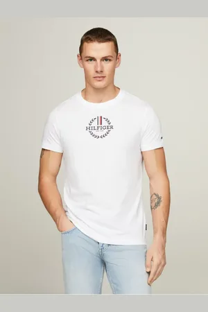 Tommy Hilfiger Bílé pánské tričko - Pánské