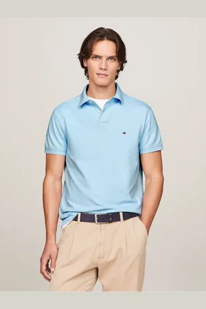 Tommy Hilfiger Světle modré pánské polo tričko 1985 Collection - Pánské
