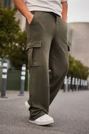 Trendyol Khaki Wide Leg/Wide Cut Cargo Pocket Sweatpants