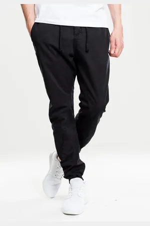 Urban classics Strečové kalhoty na jogging černé