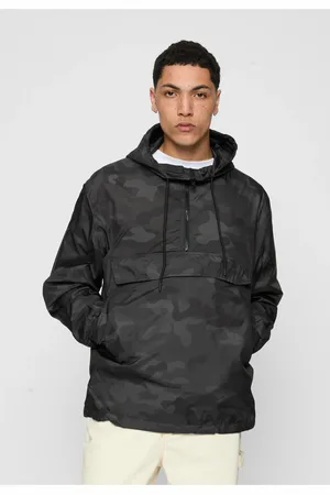 Urban classics Camo Pull Over Windbreaker darkcamo