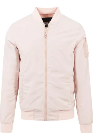 Urban classics Bunda Light Bomber Jacket světle růžová
