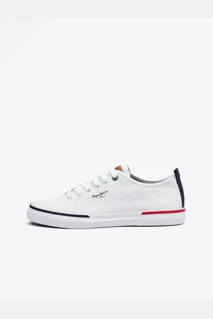 Pepe Jeans Bílé pánské tenisky Kenton Smart - Pánské