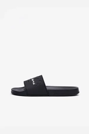 Pepe Jeans Černé pánské pantofle Slider Young - Pánské