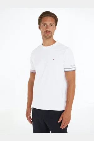 Tommy Hilfiger Bílé pánské tričko - Pánské