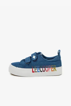 Lee Modré dětské vzorované tenisky Cooper - unisex