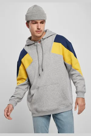 Urban classics Oversize 3-Tone Hoody /medová/tmavě modrá