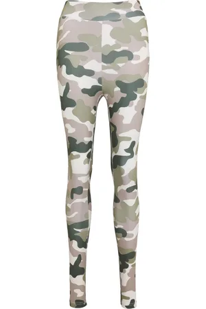 Urban classics Dámské legíny s vysokým pasem Camo Tech maskáčová/růžová