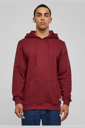 Urban classics Bio Basic Hoody vínová