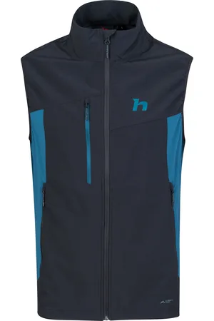 Cubus Pánská softshellová vesta CARSTEN VEST anthracite/sailor blue