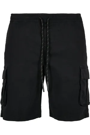 Urban classics Cargo šortky se stahovací šňůrkou černé