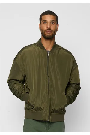 Urban classics Oversized Bomber Jacket tmavě olivová