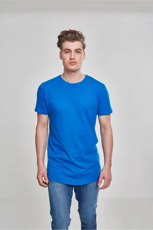 Urban classics Dlouhé tričko ve tvaru zářivě modré