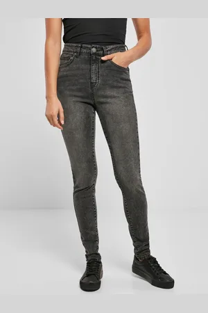 Urban classics Dámské Skinny Jeans s vysokým pasem - černé