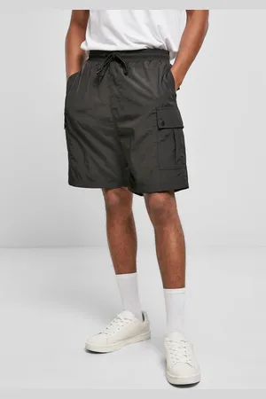 Urban classics Nylonové kraťasy Cargo černé