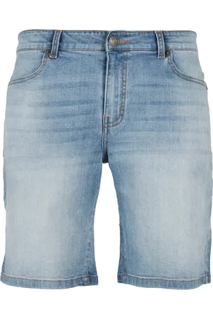 Urban classics Lehké zničené kraťasy Relaxed Fit Jeans Shorts vyprané