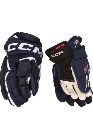CCM Hokejové rukavice JetSpeed FT6 Navy/White Junior 12 palců