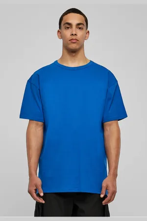 Urban classics Sportovní oversized triko v modré barvě