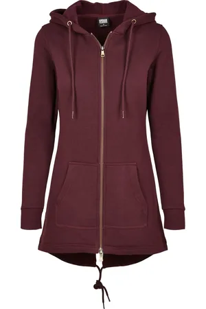 Urban classics Dámská Sweat Parka redwine
