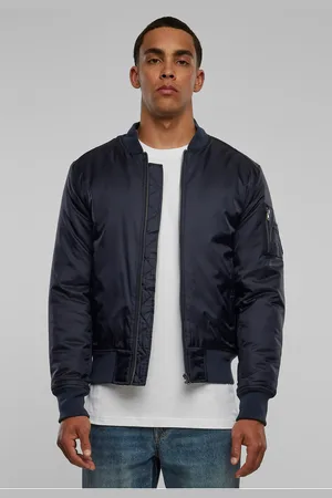 Urban classics Bunda Basic Bomber Jacket v námořnictvu