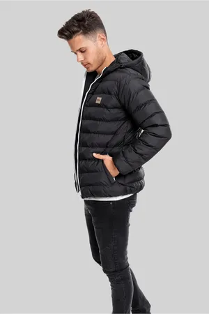 Urban classics Základní bublinková bunda blkwhtblk