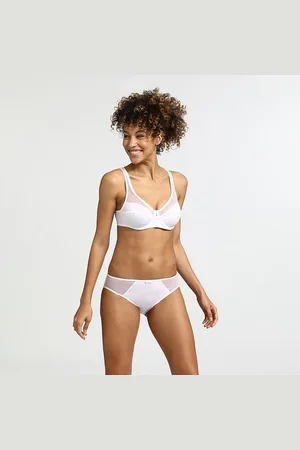 Dim Bílé dámské kalhotky GENEROUS COTTON BIO SLIP