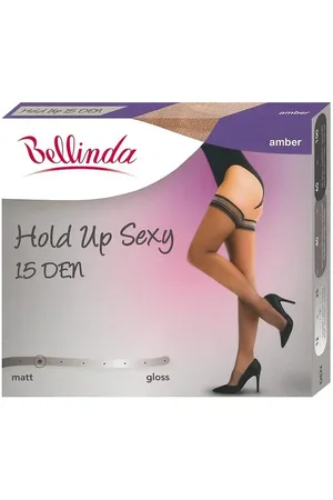 Bellinda Tělové dámské samodržící punčochy Hold Up Sexy 15 DEN